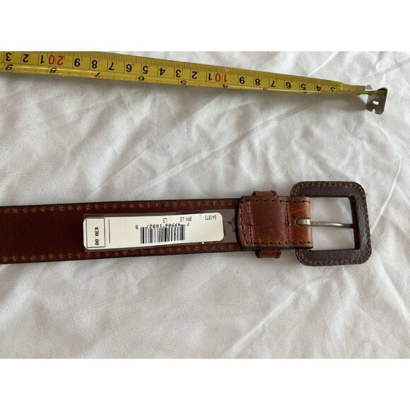 VINTAGE Y2K DEADSTOCK CALVIN KLEIN 100% LEATHER MADE IN USA BELT Large - Picture 8 of 9